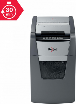 Шредер Rexel Optimum AutoFeed 130X черный с автоподачей (секр.P-4) фрагменты 130лист. 44лтр. скрепки скобы пл.карты от магазина РЭССИ