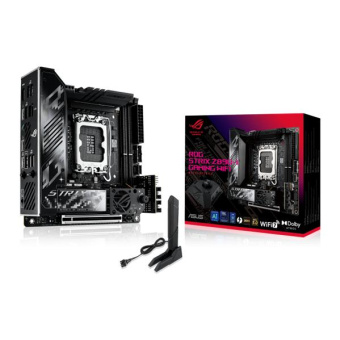 Материнская плата Asus ROG STRIX Z890-I GAMING WIFI Soc-1851 Intel Z890 2xDDR5 mini-ITX AC`97 8ch(7.1) 2.5Gg RAID+HDMI от магазина РЭССИ