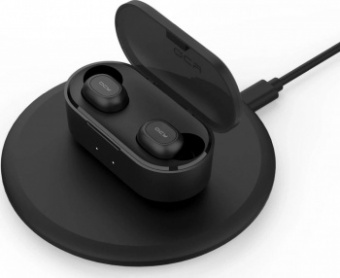 Гарнитура вкладыши QCY T2S черный беспроводные bluetooth в ушной раковине от магазина РЭССИ