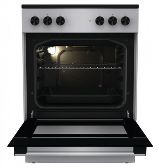 Плита Электрическая Gorenje GEC6A11SG серый стеклокерамика (без крышки) от магазина РЭССИ