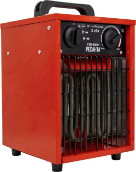 Тепловая пушка электрическая Ресанта ТЭП-3000Н 3000Вт красный от магазина РЭССИ