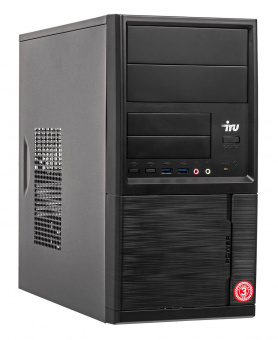 ПК IRU Home 225 MT Ryzen 5 3400G (3.7) 8Gb SSD240Gb RX Vega 11 Free DOS GbitEth 400W черный от магазина РЭССИ