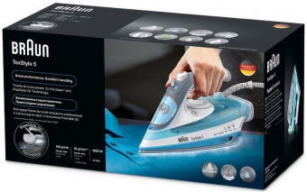 Утюг Braun SI5006BL 2600Вт серый/голубой от магазина РЭССИ