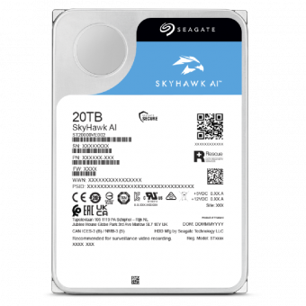 Жесткий диск Seagate SATA-III 20Tb ST20000VE002 Surveillance SkyHawkAI (7200rpm) 256Mb 3.5" от магазина РЭССИ