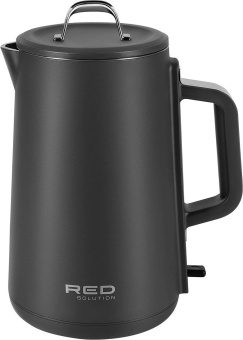 Чайник электрический Red Solution АМ102 1.5л. 1800Вт серый корпус: нерж.сталь/пластик от магазина РЭССИ