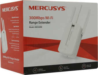 Повторитель беспроводного сигнала Mercusys MW300RE N300 Wi-Fi белый от магазина РЭССИ