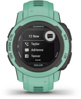 Смарт-часы Garmin Instinct 2S Solar Tactical 20мм 1.3" AMOLED корп.черный/мятный рем.мятный (010-02564-02) от магазина РЭССИ