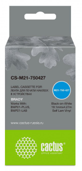 Картридж ленточный Cactus CS-M21-750427 черный для BRADY BMP21-PLUS, BMP21-LAB от магазина РЭССИ
