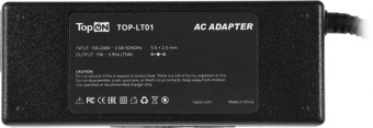 Блок питания TopON TOP-LT01 75W-19V 3.95A от бытовой электросети от магазина РЭССИ