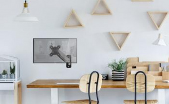 Кронштейн для телевизора Onkron G120 черный 13"-34" макс.8кг настенный поворот и наклон верт.перемещ. от магазина РЭССИ