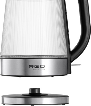 Чайник электрический Red Solution G121 1.8л. 2200Вт черный/серебристый корпус: стекло/металл/пластик от магазина РЭССИ