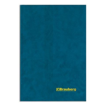 Книга учета BRAUBERG 96 листов А4 200x290 мм клетка твердая обложка из картона блок 130069 от магазина РЭССИ