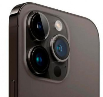Смартфон Apple A2889 iPhone 14 Pro 256Gb 6Gb черный космос моноблок 3G 4G 2Sim 6.1" 1179x2556 iOS 16 48Mpix 802.11 a/b/g/n/ac/ax NFC GPS GSM900/1800 GSM1900 TouchSc Protect от магазина РЭССИ