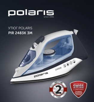 Утюг Polaris PIR 2483K 2400Вт синий/белый от магазина РЭССИ