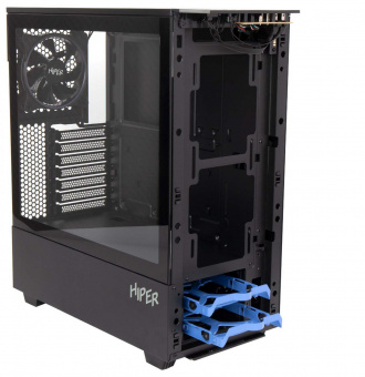 Корпус Hiper PB81 черный без БП ATX 4x120mm 2xUSB2.0 2xUSB3.0 audio bott PSU от магазина РЭССИ