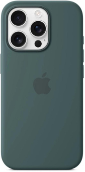Чехол (клип-кейс) Apple для Apple iPhone 16 Pro Silicone Case A3315 with MagSafe зеленый Lake Green (MYYR3ZM/A) от магазина РЭССИ