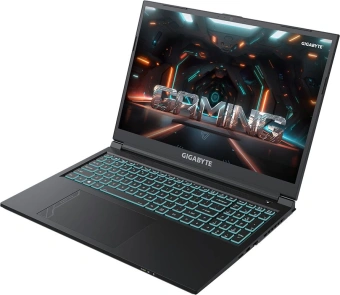 Ноутбук Gigabyte G6 Core i7 13620H 16Gb SSD1Tb NVIDIA GeForce RTX4060 8Gb 16" IPS FHD+ (1920x1200) Windows 11 Home grey WiFi BT Cam (KF-H3KZ854KH) от магазина РЭССИ