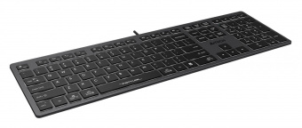 Клавиатура A4Tech Fstyler FX60 серый USB slim LED (FX60 GREY / WHITE) от магазина РЭССИ