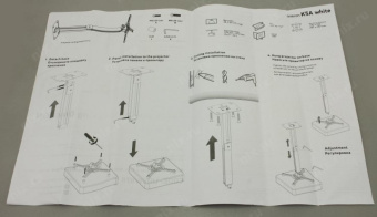Кронштейн для проектора Onkron K5A белый макс.10кг потолочный поворотно-выдвижной и наклонный от магазина РЭССИ