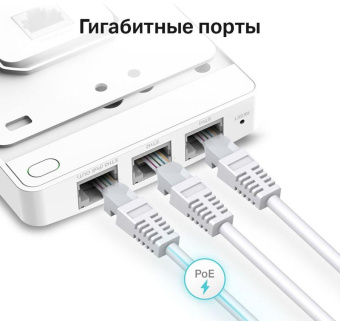 Точка доступа TP-Link EAP235-Wall AC1200 10/100/1000BASE-TX белый от магазина РЭССИ