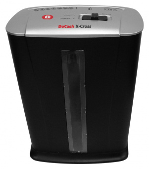 Шредер DoCash X-Cross черный (секр.P-4) перекрестный 8лист. 13лтр. пл.карты от магазина РЭССИ