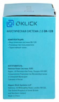 Колонки Оклик OK-128 2.0 черный 6Вт от магазина РЭССИ