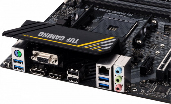 Материнская плата Asus TUF GAMING A520M-PLUS II Soc-AM4 AMD A520 4xDDR4 mATX AC`97 8ch(7.1) GbLAN RAID+VGA+HDMI+DP от магазина РЭССИ