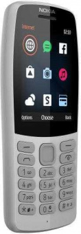 Мобильный телефон Nokia 210 Dual Sim серый моноблок 2Sim 2.4" 240x320 0.3Mpix GSM900/1800 MP3 FM microSD max64Gb от магазина РЭССИ