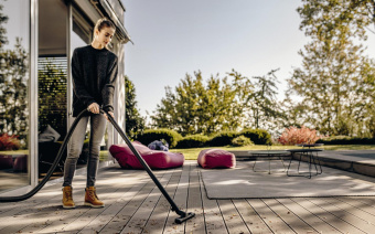 Строительный пылесос Karcher WD 4 S V-20/5/22 1000Вт (уборка: сухая/сбор воды) желтый от магазина РЭССИ