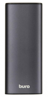 Мобильный аккумулятор Buro RB-10000-QC 10000mAh 3A Quick Charge 3.0, Power Delivery 18W 2xUSB серебристый от магазина РЭССИ