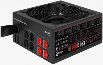 Блок питания Aerocool ATX 1200W KCAS PLUS 1200GM V2 (24+8+4+4pin) APFC 140mm fan 10xSATA Cab Manag RTL от магазина РЭССИ