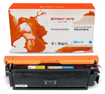Картридж лазерный Print-Rite TRHGL8CPU1J PR-CF361X CF361X голубой (9500стр.) для HP CLJ M552dn/M553dn/M553N/M553x от магазина РЭССИ