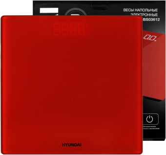 Весы напольные электронные Hyundai H-BS03612 макс.180кг красный от магазина РЭССИ