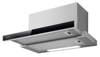 Вытяжка встраиваемая Jet Air Betta 60/GR/BK GL серый управление: кнопочное (1 мотор) от магазина РЭССИ
