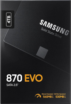 Накопитель SSD Samsung SATA III 4Tb MZ-77E4T0B/EU 870 EVO 2.5" от магазина РЭССИ