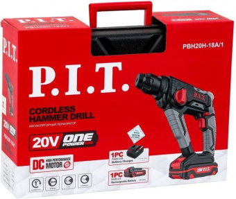 Перфоратор P.I.T. PBH20H-18A/1 патрон:SDS-plus уд.:1.4Дж аккум. (кейс в комплекте) от магазина РЭССИ