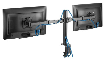 Кронштейн для мониторов Hama FM 2 Arms 00118494 черный 13"-35" макс.15кг настольный поворот и наклон от магазина РЭССИ