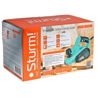 Рубанок Sturm! 800Вт ширина 82ммвыборка четверти P1085 от магазина РЭССИ