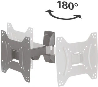 Кронштейн для телевизора Hama 00220821 черный 19"-48" макс.20кг настенный поворот и наклон от магазина РЭССИ