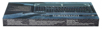 Клавиатура Оклик 980G HUMMER механическая серебристый/черный USB for gamer LED (подставка для запястий) (499580) от магазина РЭССИ