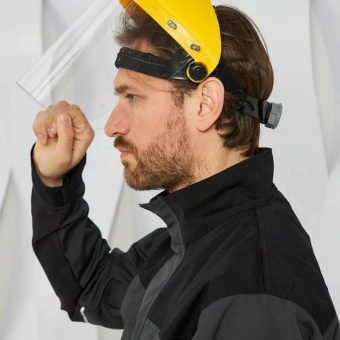 Защитный щиток Delta Plus BALBI2: крепление VISOR-H и щиток VISORPC BALB2IN от магазина РЭССИ