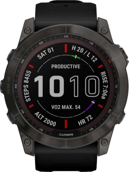 Смарт-часы Garmin Fenix 7X 1.4" корп.серый рем.черный (010-02541-11) от магазина РЭССИ