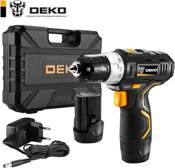 Дрель-шуруповерт Deko GCD12DU3 SET 3 аккум. патрон:быстрозажимной (кейс в комплекте) (063-4097) от магазина РЭССИ