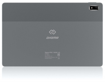 Планшет Digma Pro 1600E 4G Tiger T618 (2.0) 8C RAM6Gb ROM128Gb 10.4" IPS 2000x1200 3G 4G Android 11 темно-серый 13Mpix 5Mpix BT GPS WiFi Touch microSD 256Gb 6000mAh от магазина РЭССИ