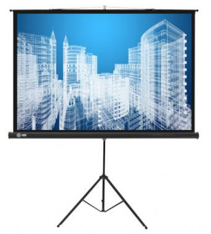 Экран Cactus 104.4x186см Triscreen CS-PST-104x186 16:9 напольный рулонный черный от магазина РЭССИ