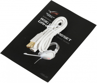 Наушники с микрофоном Asus ROG Delta белый/серый 1м мониторные оголовье (90YH02HW-B2UA00) от магазина РЭССИ