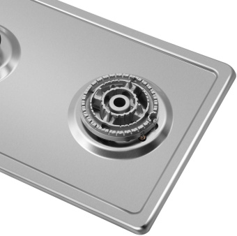 Газовая варочная поверхность Maunfeld EGHS.32.73CS/G нержавеющая сталь от магазина РЭССИ