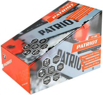 Бензопила Patriot PT 385 2л.с. дл.шины:14" (35cm) (220103850) от магазина РЭССИ