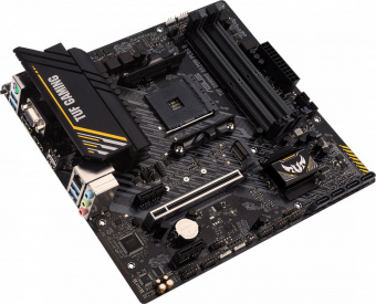 Материнская плата Asus TUF GAMING A520M-PLUS II Soc-AM4 AMD A520 4xDDR4 mATX AC`97 8ch(7.1) GbLAN RAID+VGA+HDMI+DP от магазина РЭССИ