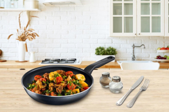 Сковорода Tefal Force 4218026 круглая 26см покрытие: антипригарное ручка несъемная (без крышки) черный (9100048316) от магазина РЭССИ